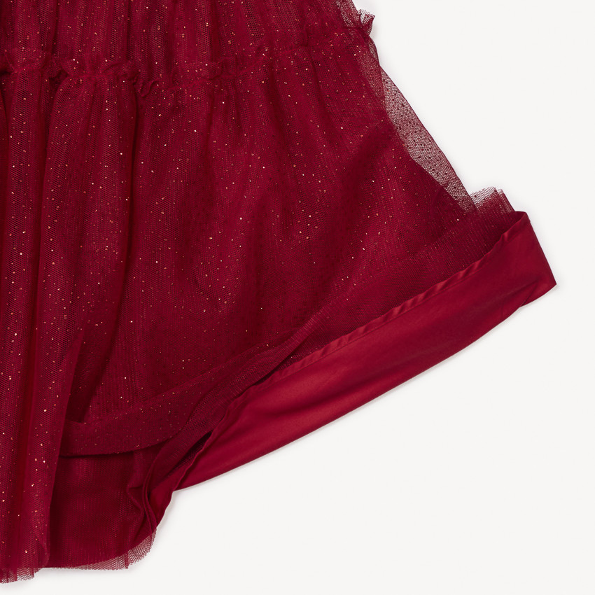 Jupe de fête en tulle pailleté pour fille 