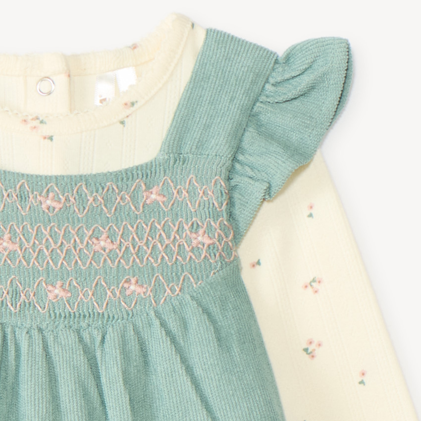 Set van 2 stukken voor babymeisjes, t-shirt en schattige salopette. 