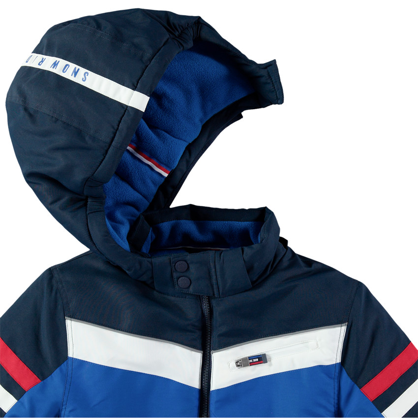 Junior - Blouson de ski imperméable à poches zippées et doublure micropolaire 