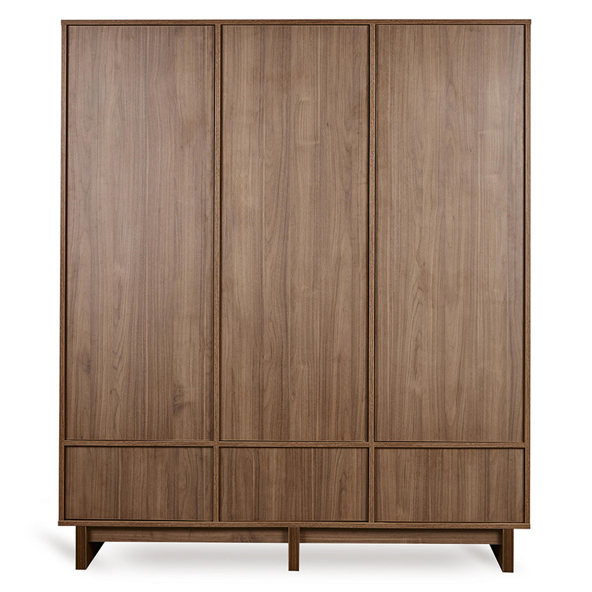 Armoire XL 3 portes Kyo Walnut 