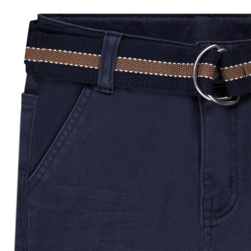 Twill broek met riem voor jongen 