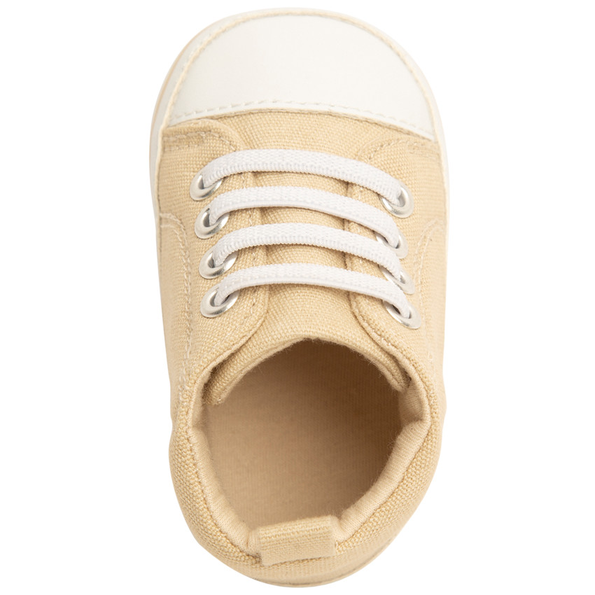 Sneakers van stof met veters voor jongens 