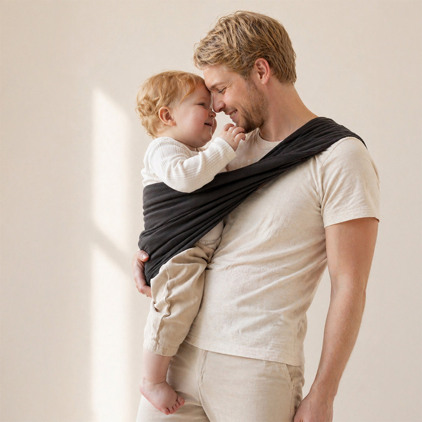Porte bébé Echarpe Duo -T1- Graphite 