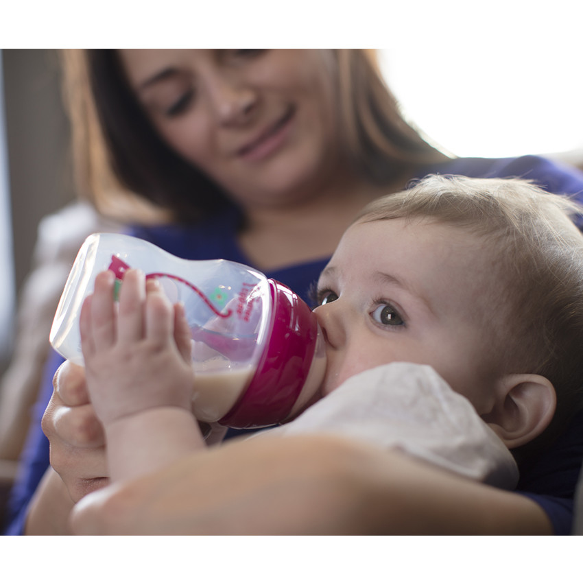 Biberon anti-colique avancé 340ml - Déco fille 