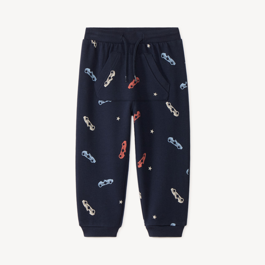 Joggingbroek jongens met auto's print 