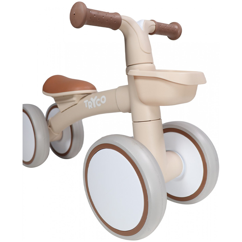 Loopfiets Luna 1ste leeftijd Ecru Wit 