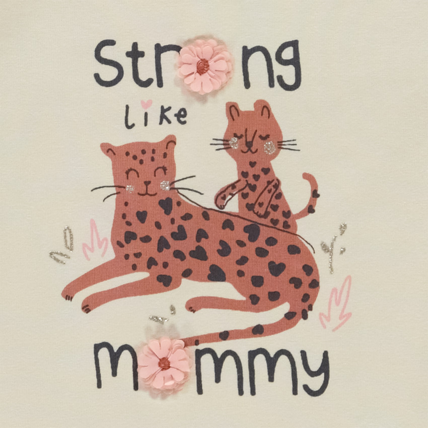 T-shirt manches longues motif animal pour bébé fille 