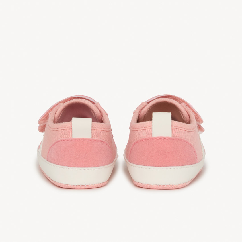 Baskets basses à bande pour bébé fille 