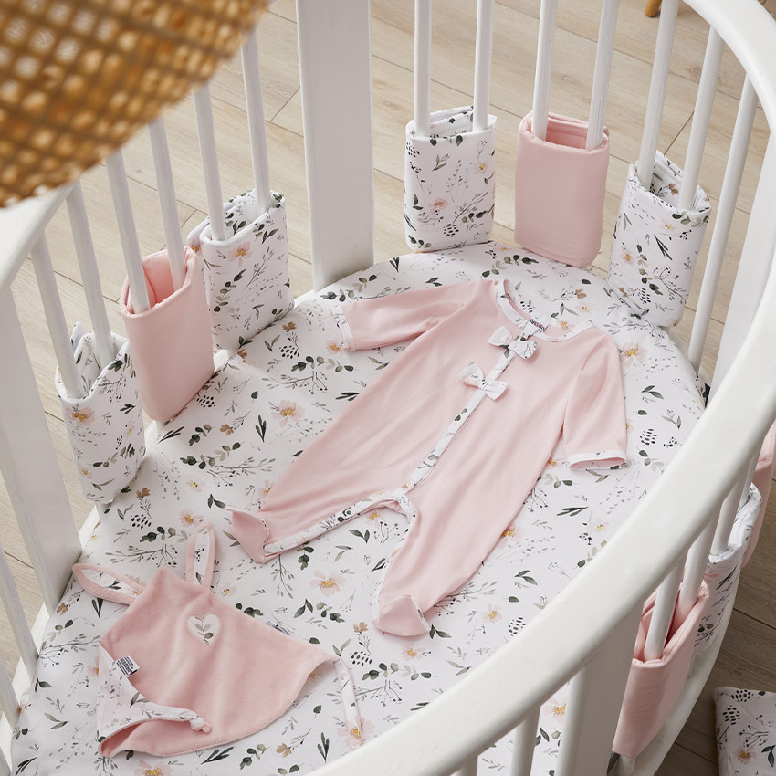 Lot de 10 protège-barreaux ouatinés Sweet Garden 