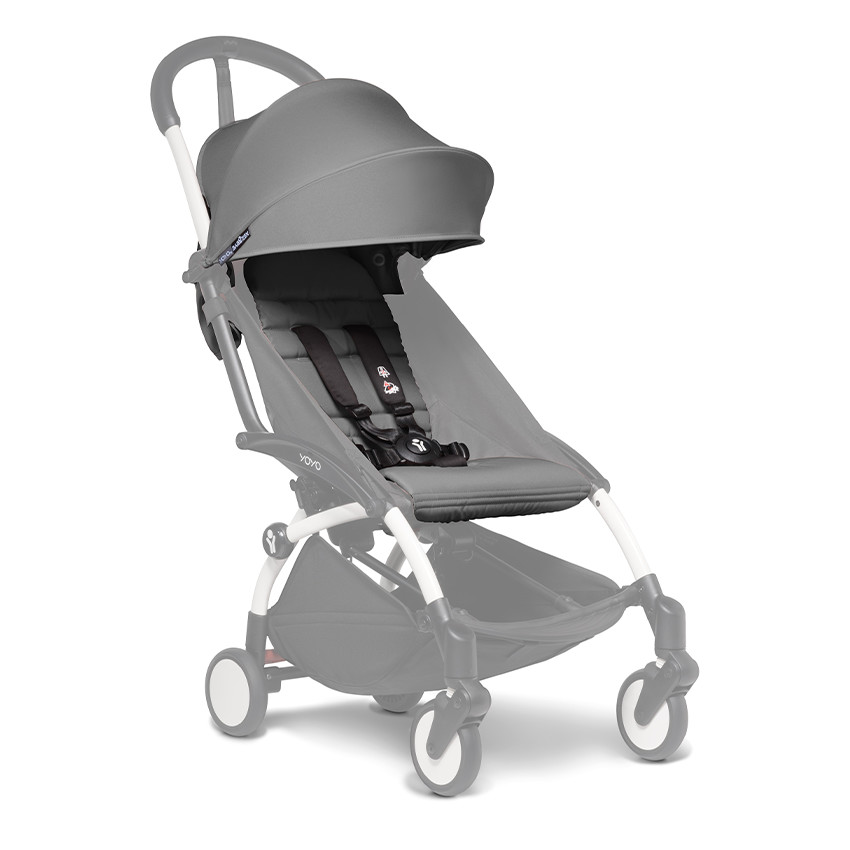 Textielset 6+ voor kinderwagen YOYO - Grijs 