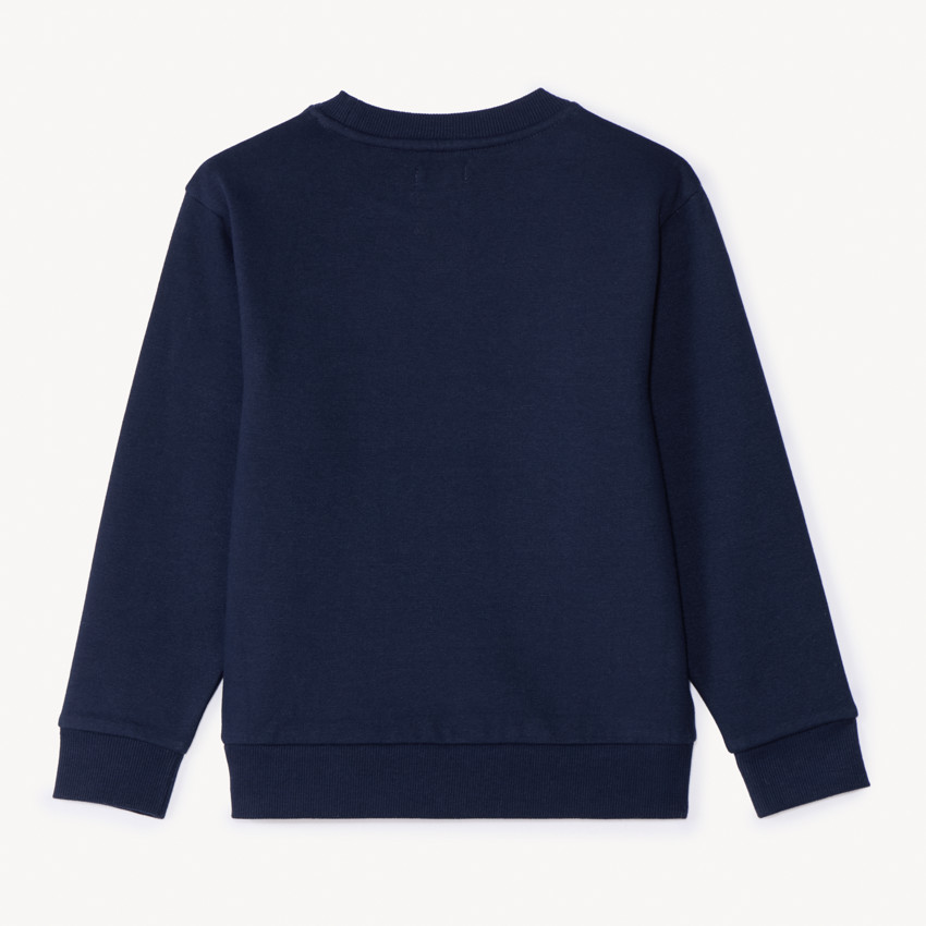 Effen fleece sweatshirt jongens 