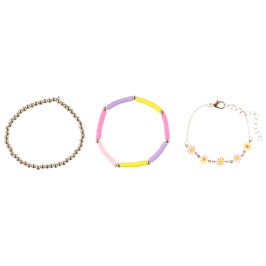 Lot de 3 bracelets fantaisie pour fille 