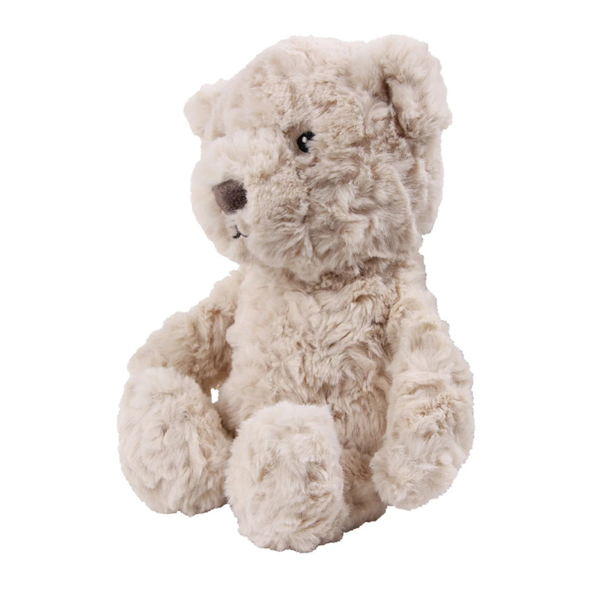 Knuffel witte ruis-beer Lou oplaadbaar 29cm Beige 