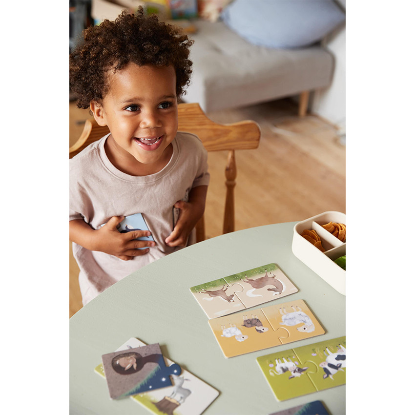 Puzzle set de 10 pièces Les Animaux parents et petits 3ans+ 