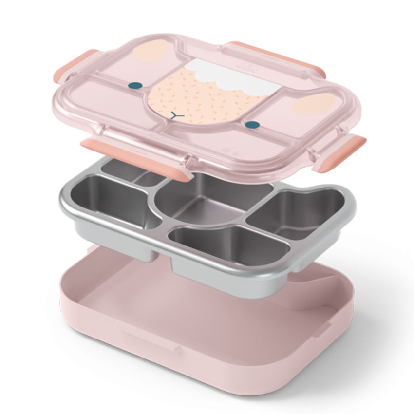 Lunchbox Wonder Le plateau à compartiment Rose Sheep 950ml 