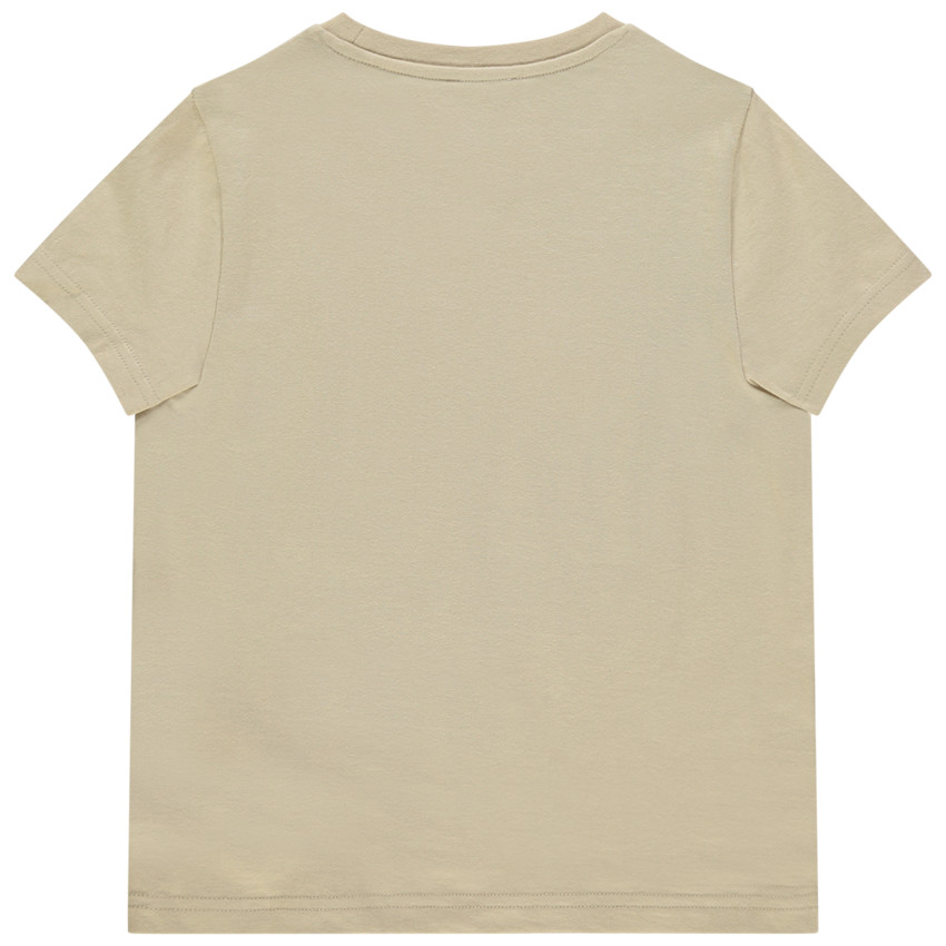 T-shirt manches courtes à motif printé et badges brodés 