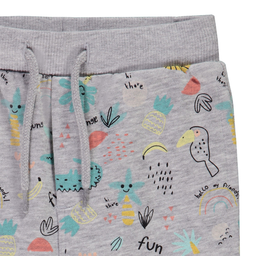 Joggingbroek met fantasie-savanneprint voor babyjongens 