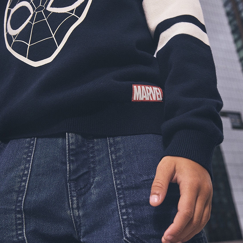 Pull en tricot Spider-Man Marvel pour garçon 