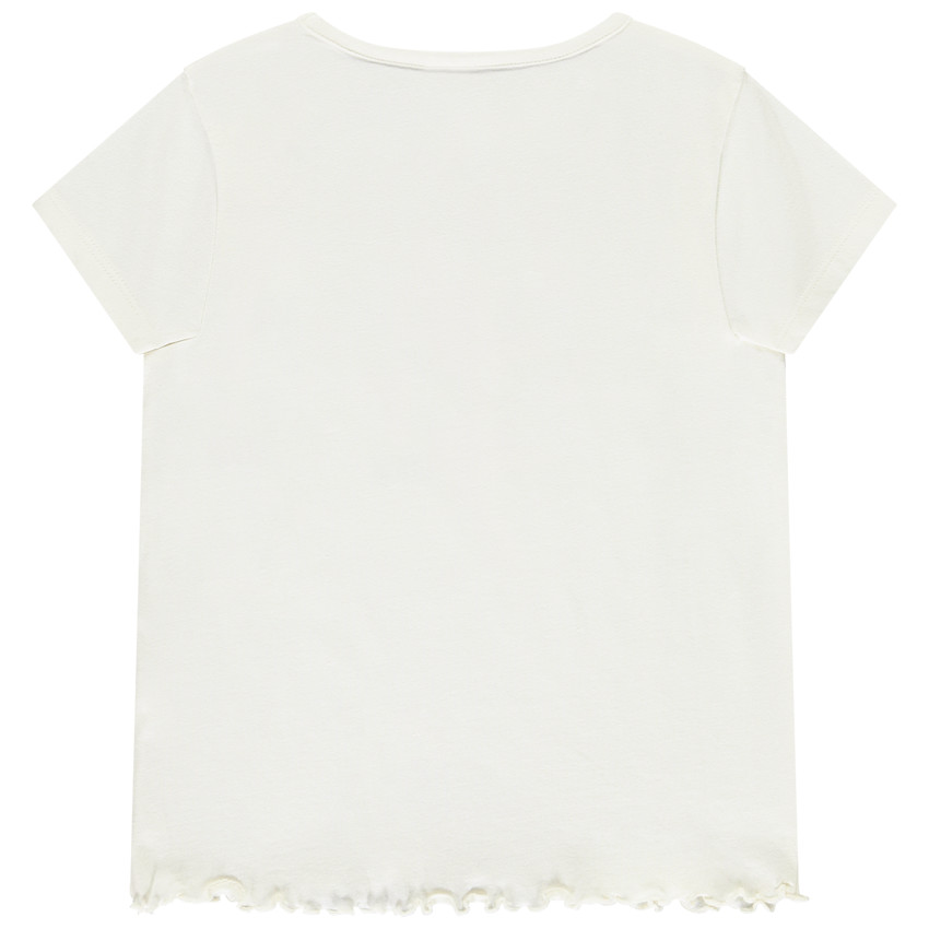 T-shirt manches courtes fantaisie tropical pour fille 