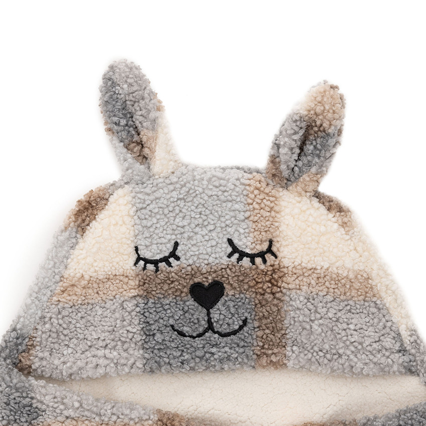 Couverture enveloppante Bunny Check Boucle Carreaux 