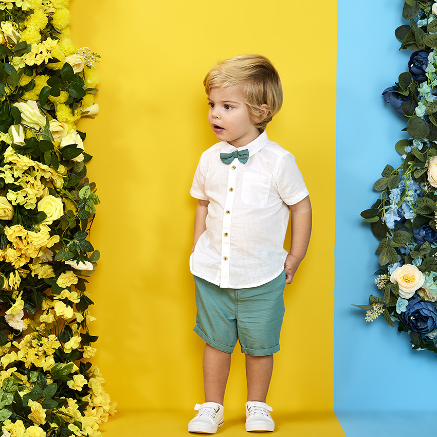 Set van 2 delen met vlinderdas voor babyjongen 