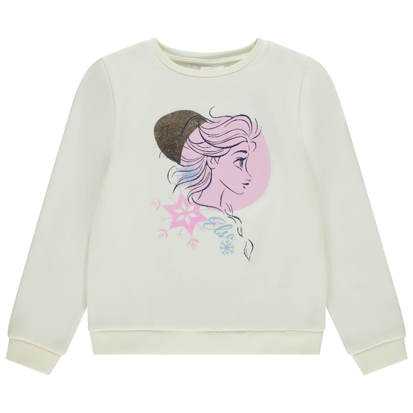 Sweat molleton avec foil print Frozen Disney pour fille 