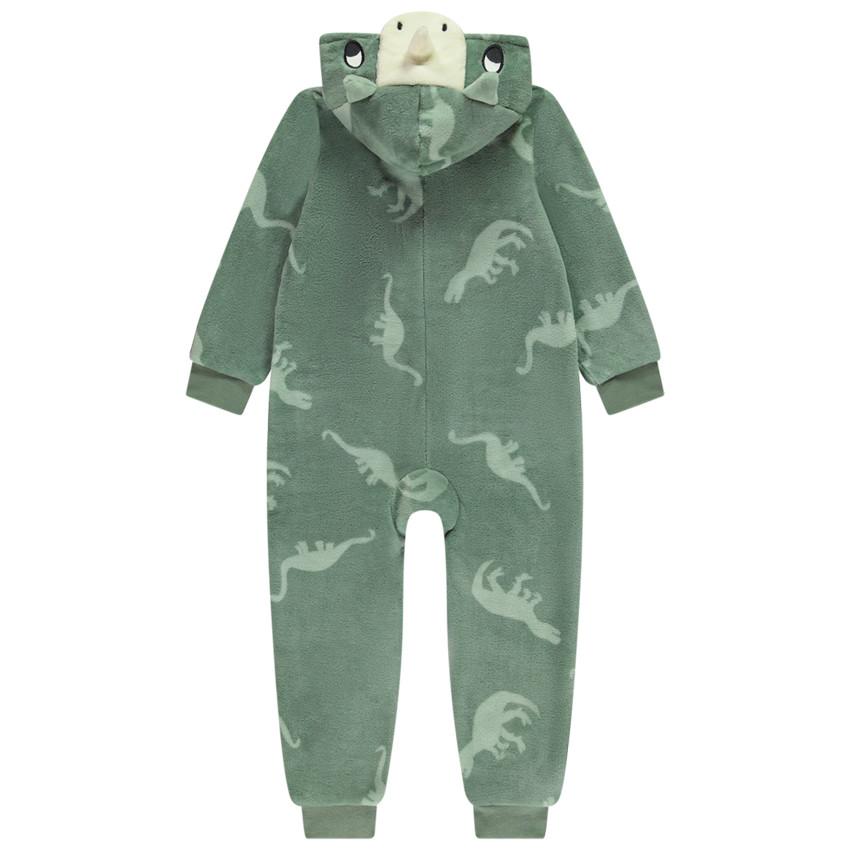 Pyjama topper dinosaurus in sherpa voor jongens 