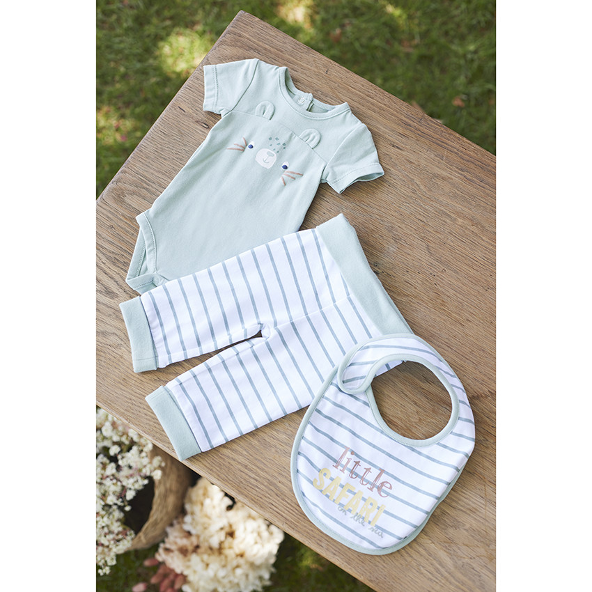 Ensemble 3 pièces en jersey pour bébé garçon 
