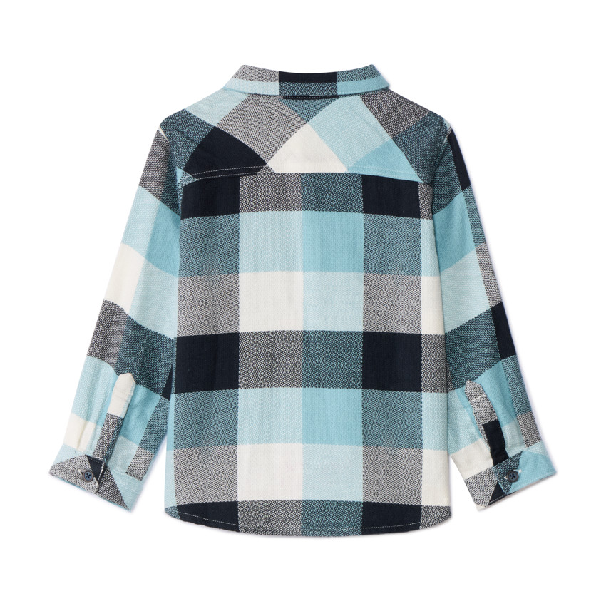 Chemise manches longues à carreaux pour bébé garçon  