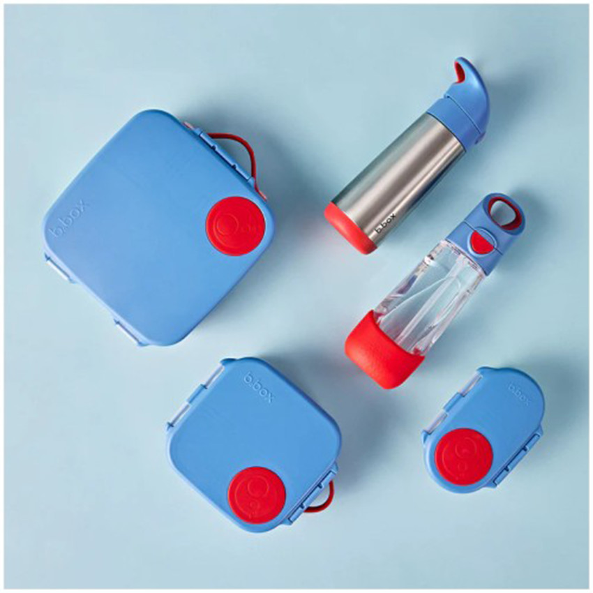 Lunchbox meerdere compartimenten Blauw 