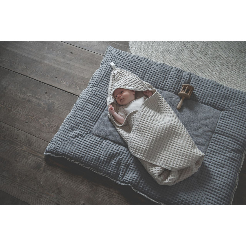 Couverture enveloppante Antwerp Gaufré Sand 100x100cm 