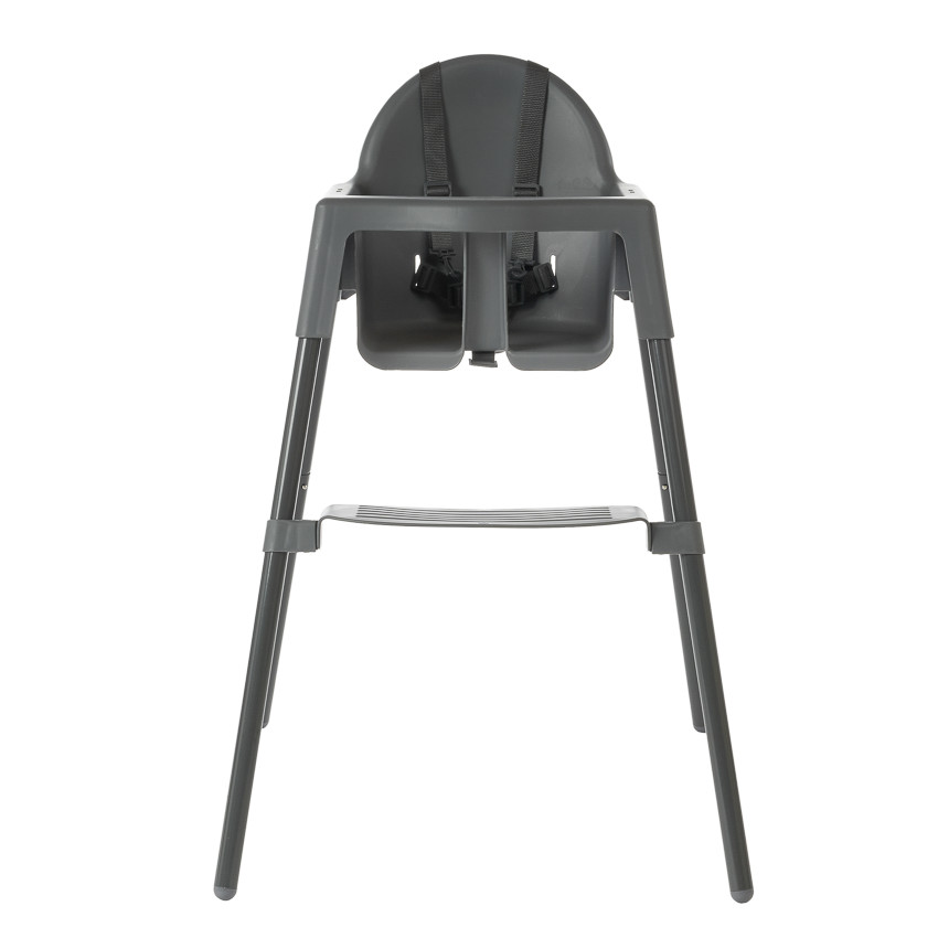 Chaise haute fixe 2 en 1 Capucine 2.0 gris 