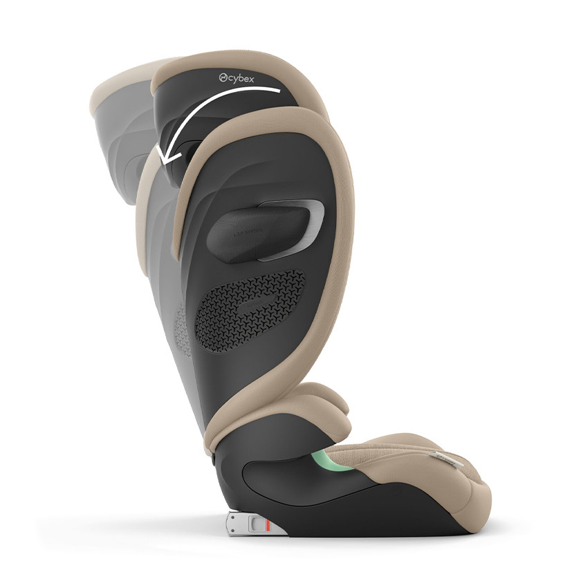 Siège-auto pliable Solution G2 i-Fix tissu Plus almond beige 