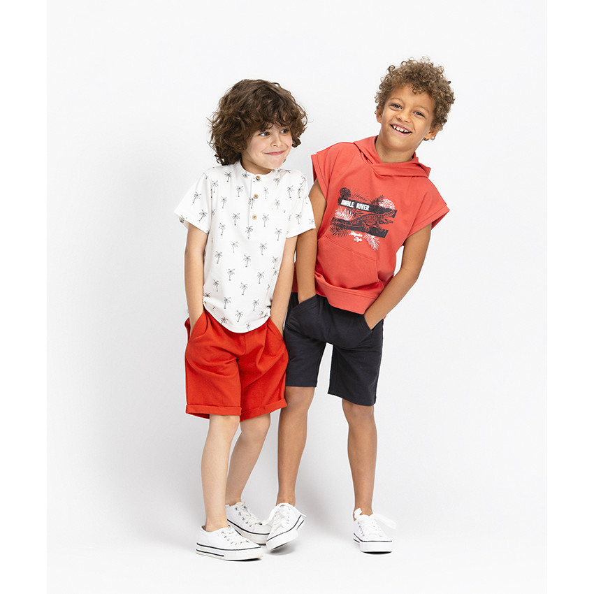 Ensemble de plage en jersey print fantaisie pour garçon 