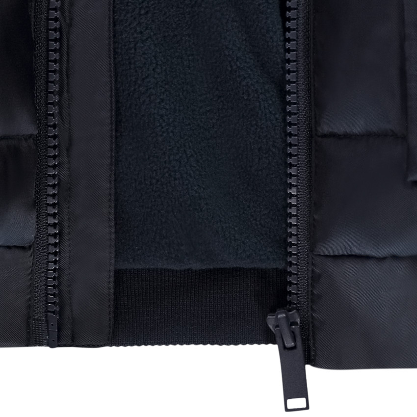 Doudoune rembourrée à capuche avec badge gomme pour garçon 