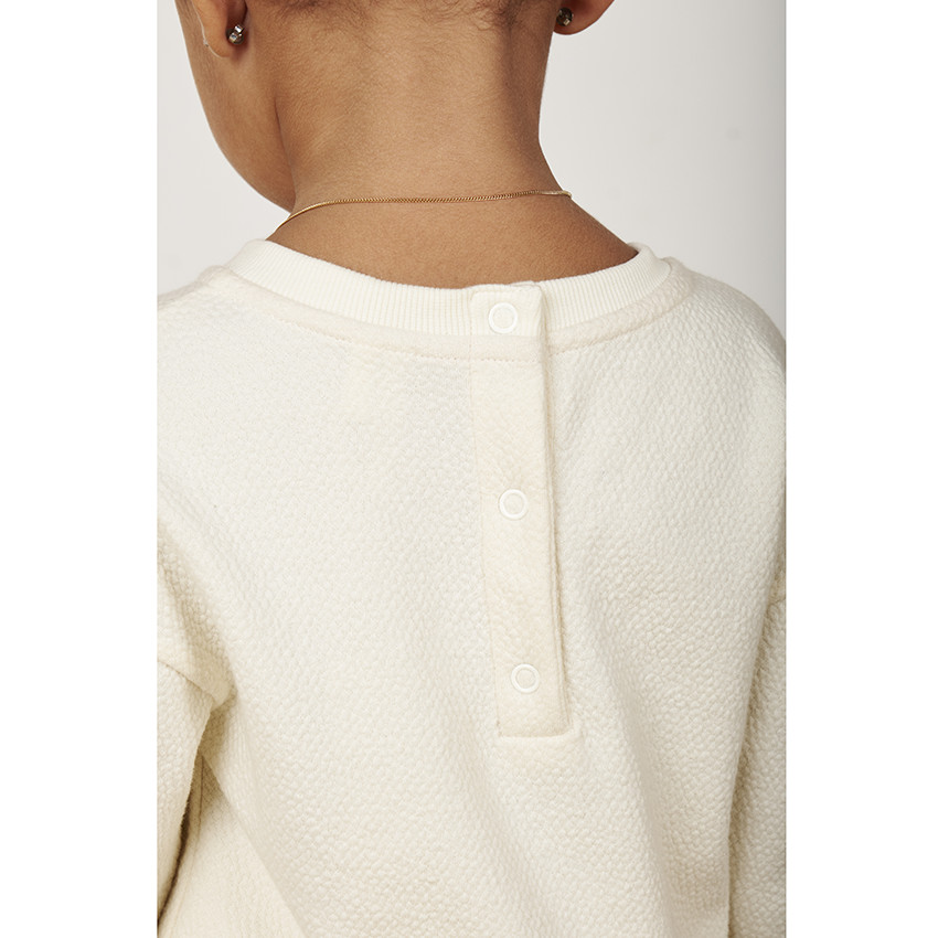 2-in-1 jurk van cloqué molton en tule met lange mouwen voor babymeisjes 