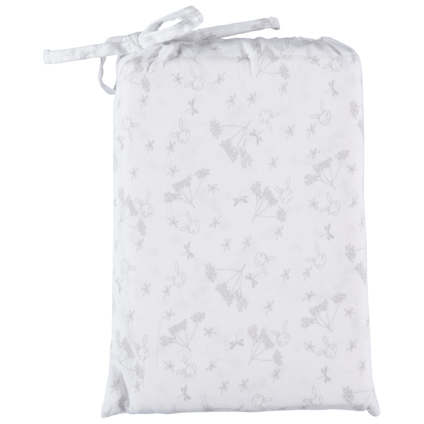 Parure de lit avec housse de couette et taie d'oreiller Le jardin de Lila 