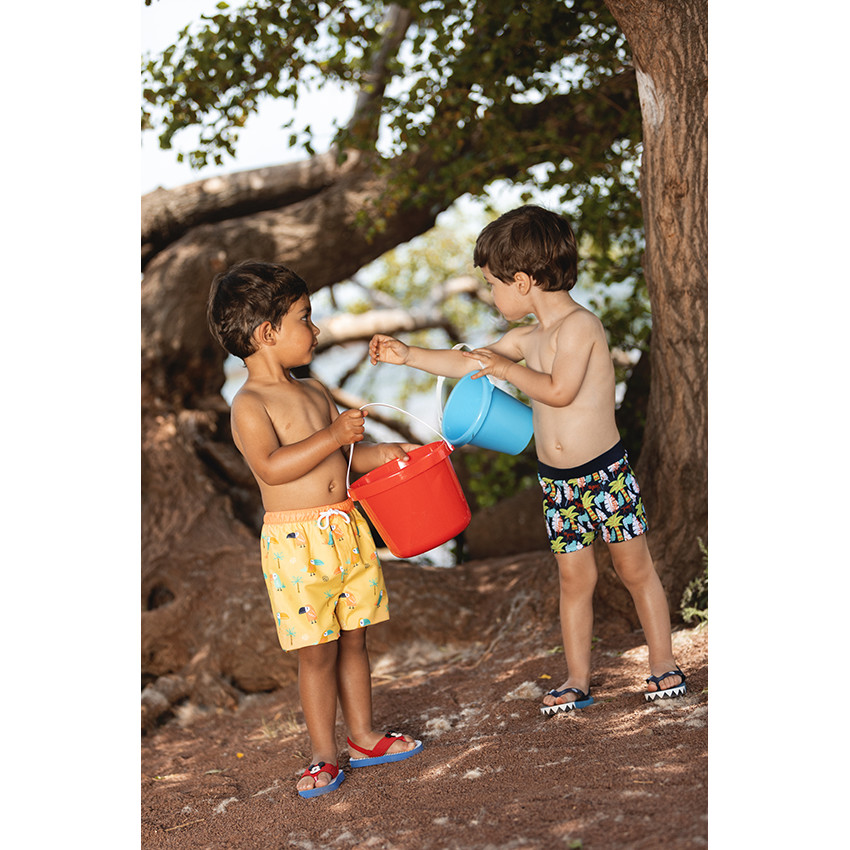 Short de bain imprimé toucans/palmiers pour bébé garçon 