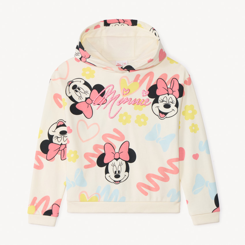 Sweat à capuche en molleton Minnie Disney pour fille 
