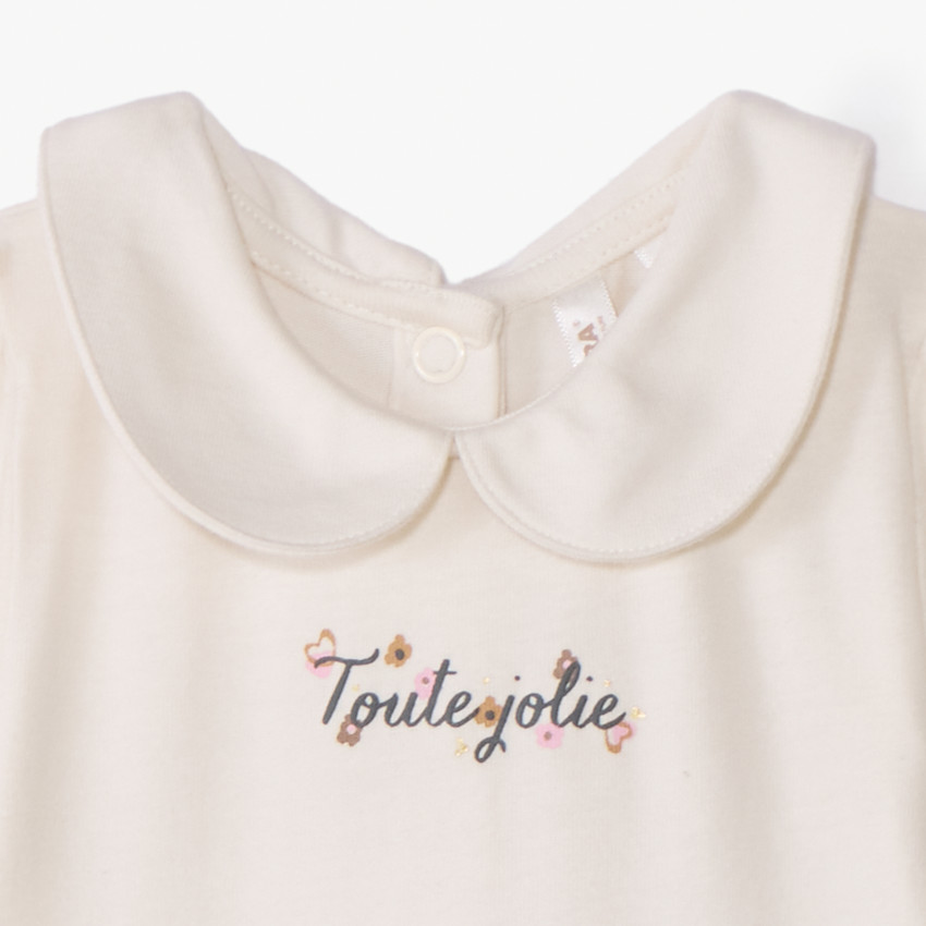 Robe body effet 2 en 1 imprimé léopard pour bébé fille 