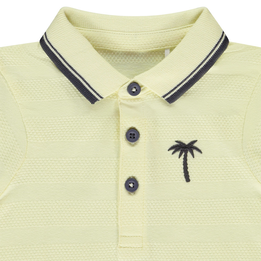 Poloshirt korte mouwen met fantasie borduursel voor baby jongen 