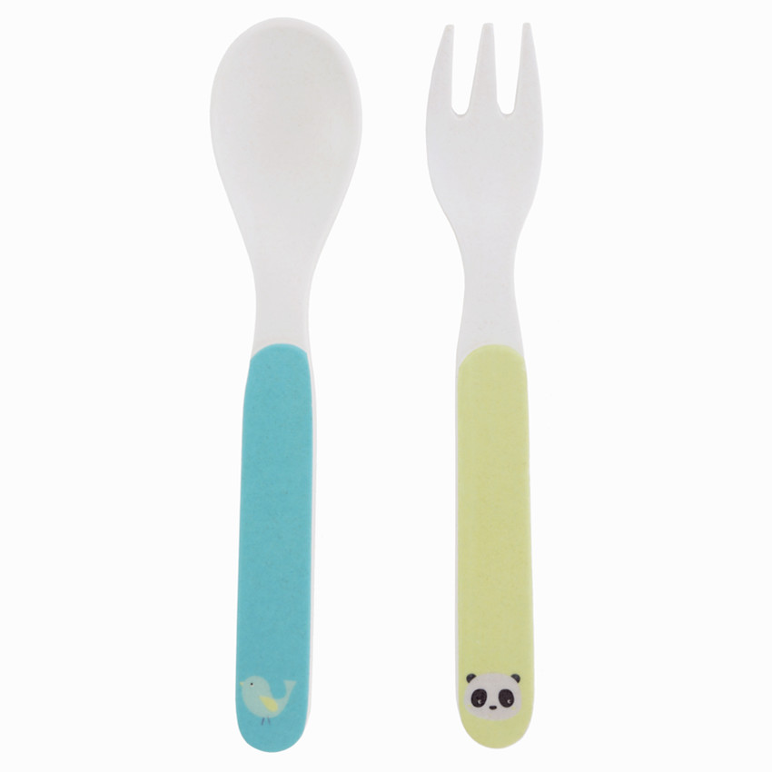 Set repas Panda en Bamboo - 5pcs 