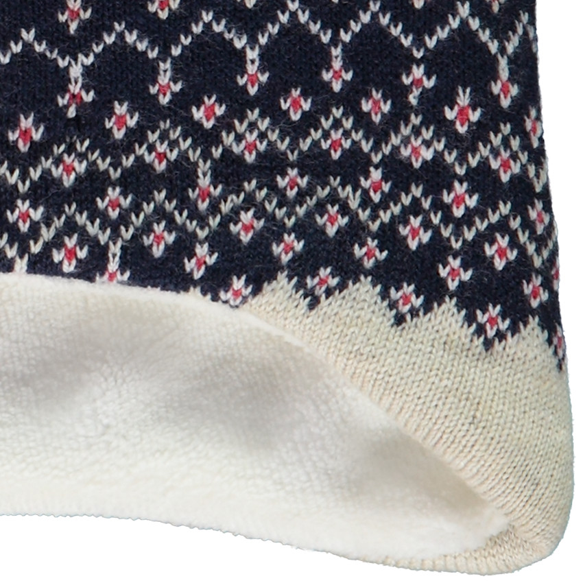 Bonnet en tricot jacquard bonhommes de neige pour bébé garçon 