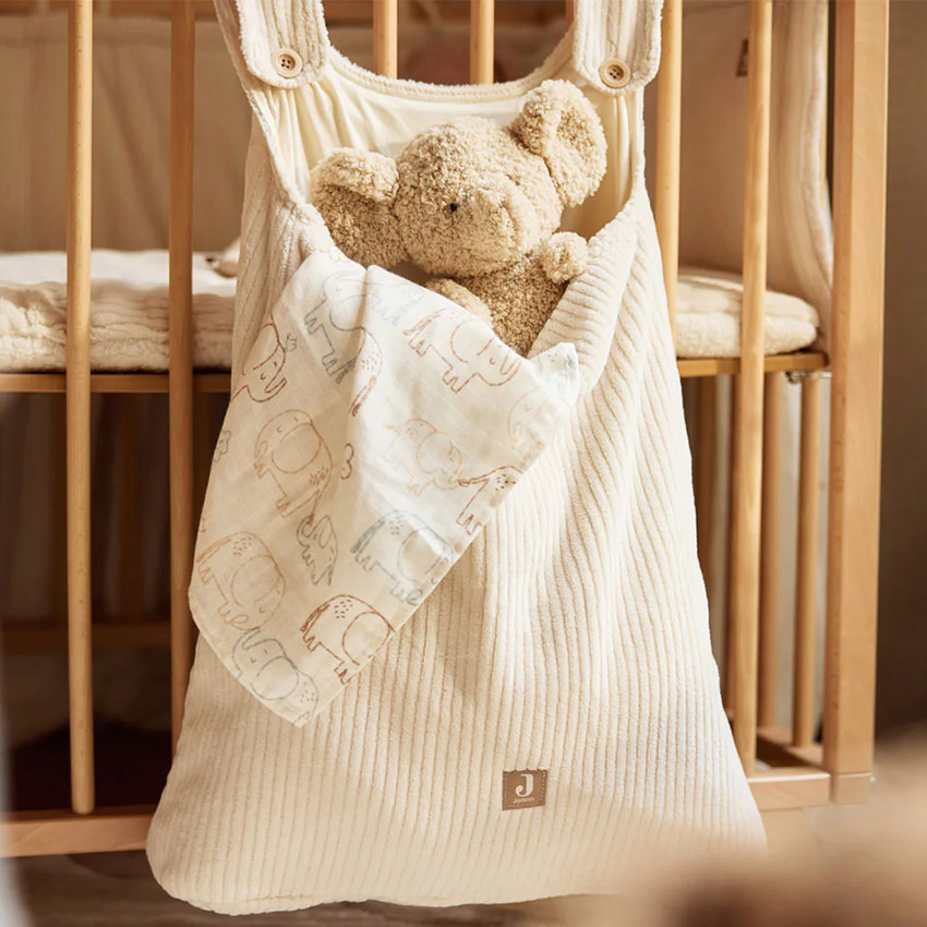 Lange Tetra gaze de coton Large - 115x115 cm - Elephant Tales - 2 pcs 