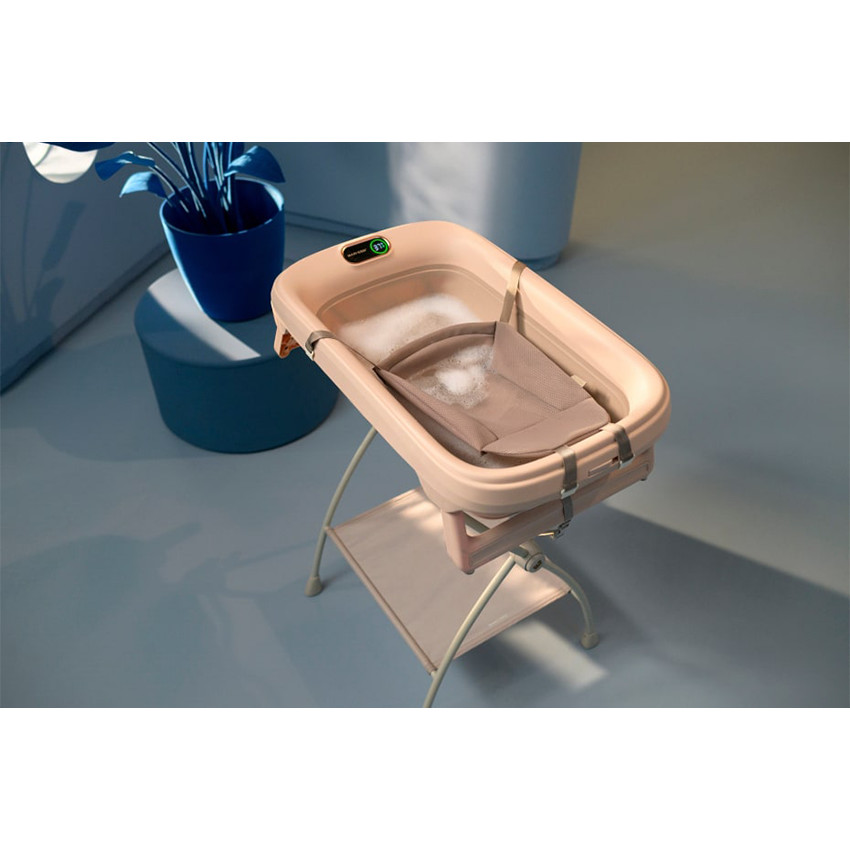 Baignoire Indigo Plus + coussin nouveau-né Sage Green 