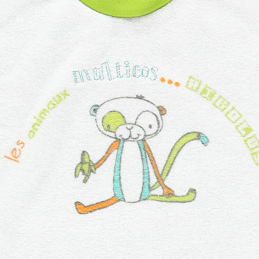 Lot de 3 bavoirs en coton éponge  