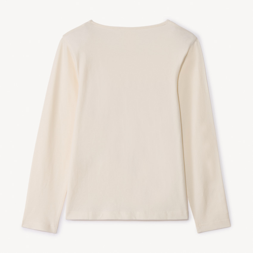 T-shirt manches longues à print pailleté pour fille 