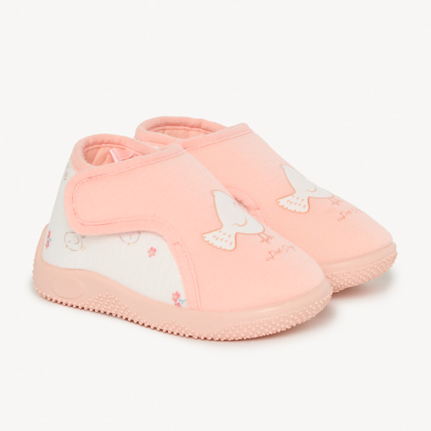 Pantoffels laarsjes vogel voor meisjes baby 