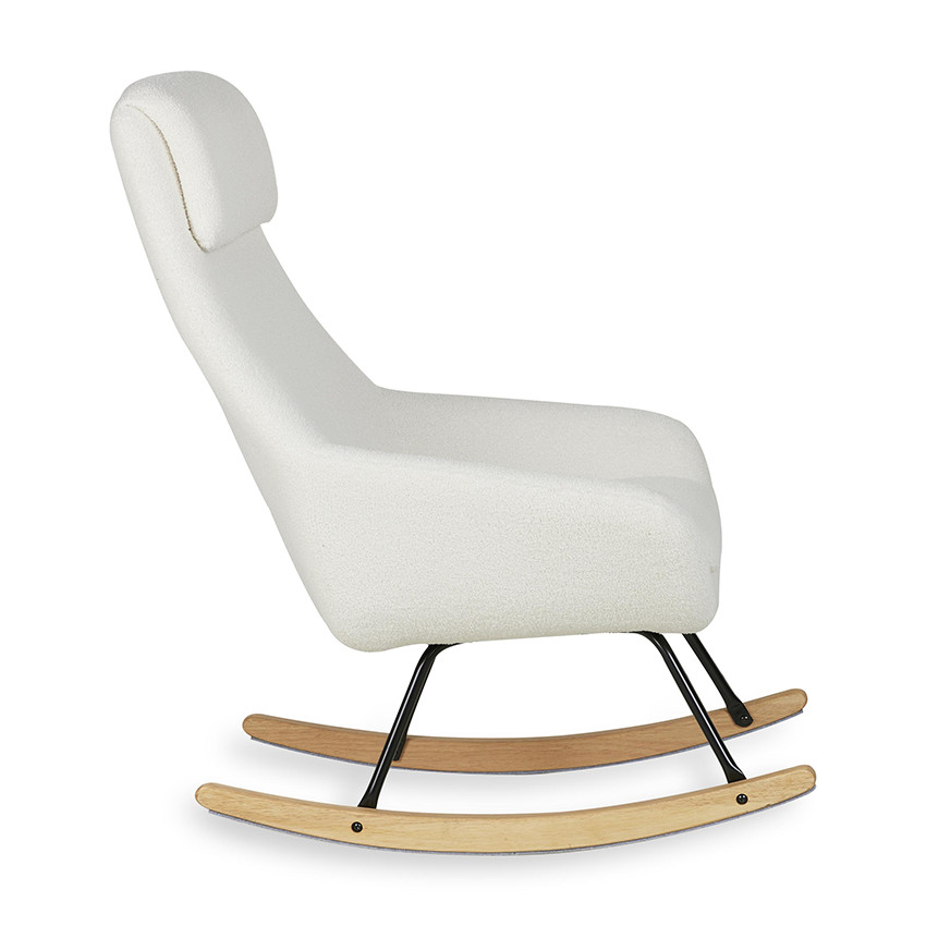 Fauteuil à bascule Rocking chair Nordic Sheep Cream 