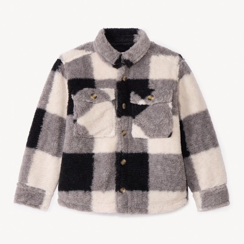 Surchemise à carreaux en sherpa pour garçon 